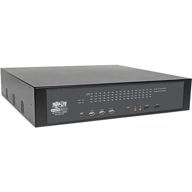 Tripp Lite B064-064-08-IPG Cat5 KVM Switch Over IP 64-Port w/Virtual Media 9 Users 1URM TAA