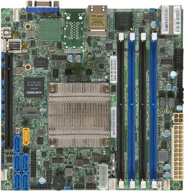 Supermicro MBD-X10SDV-F-B Server Motherboard - Socket BGA-1667 - Intel 4x DDR4 - 1x PCIe x16 - Mini ITX
