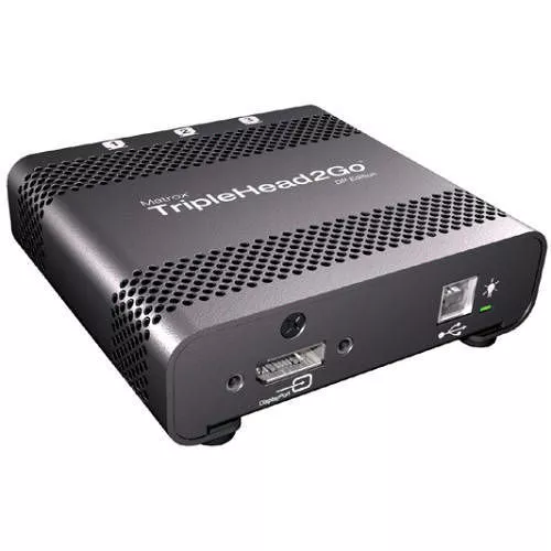 Matrox T2G-DP-MIF TripleHead2Go Multiview Device - 3 x DisplayPort - 3 x Monitors Supported