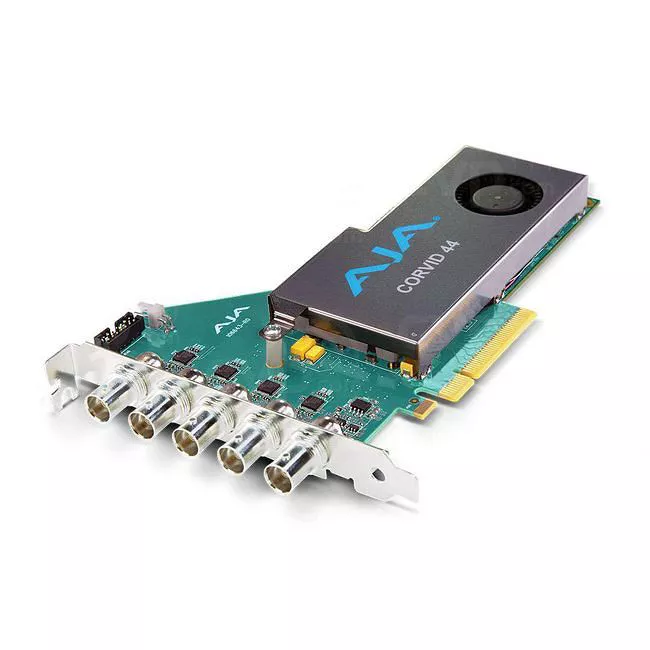 AJA CRV44-BNC-R0 BNC Flexible Multi-Format I/O Card with Fan