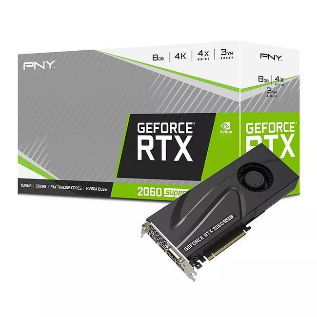 PNY VCG20608SBLMPB GeForce RTX 2060 Super 8 GB Blower Graphics Card