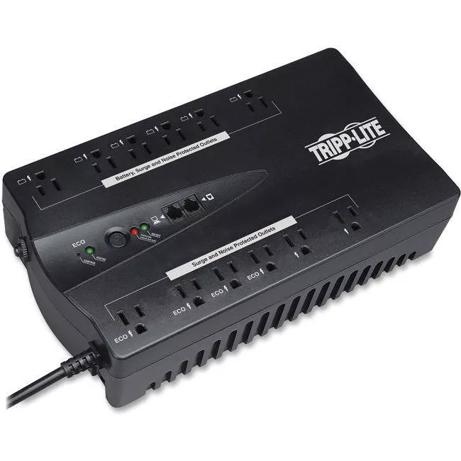 Tripp Lite ECO750UPS UPS 750VA 450W Standby UPS - 12 NEMA 5-15R Outlets 120V 50/60 Hz 5-15P Plug ENERGY STAR Desktop/Wall
