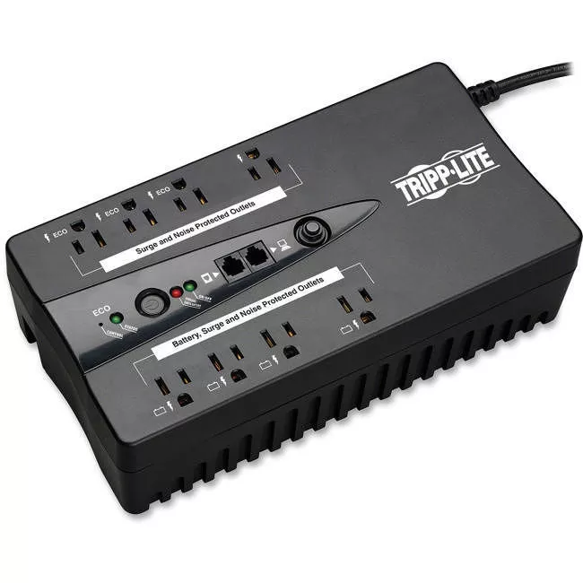 Tripp Lite ECO550UPS UPS 550VA 300W Standby UPS - 10 NEMA 5-15R Outlets 120V 50/60 Hz 5-15P Plug ENERGY STAR Desktop/Wall