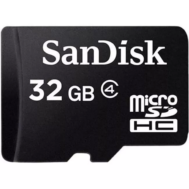 SanDisk SDSDQM-032G-B35A 32 GB microSDHC Memory Card Class 4 With SD Adapter