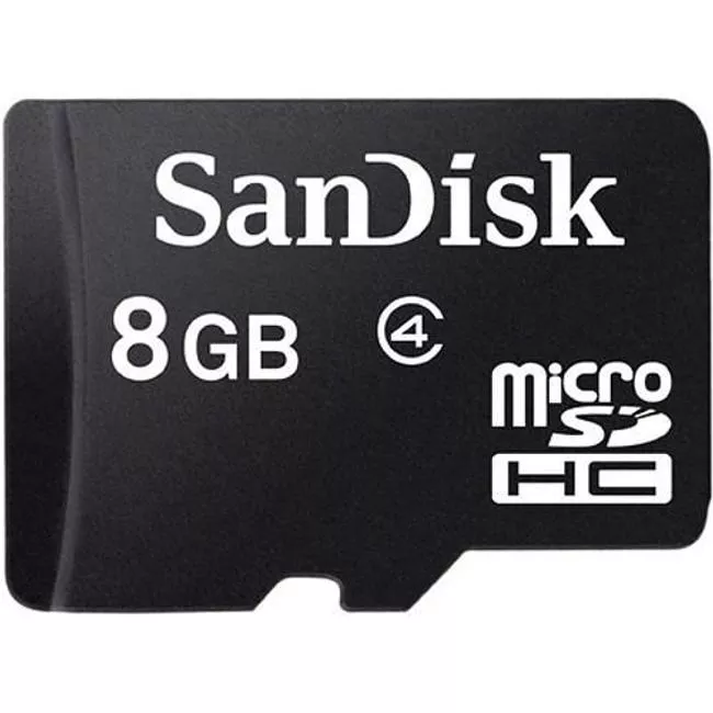 SanDisk SDSDQM-008G-B35A 8 GB microSDHC Memory Card Class 4 with SD Adapter