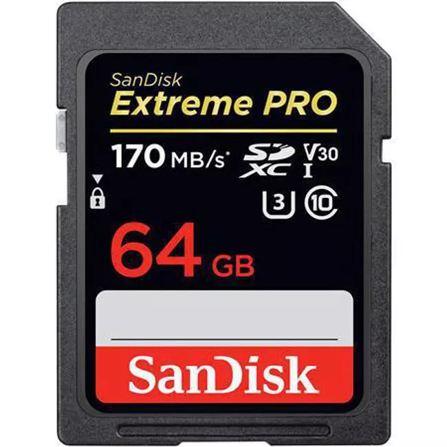SanDisk SDSDXXY-064G-ANCIN 64 GB Extreme Pro SDXC Memory Card UHS-I