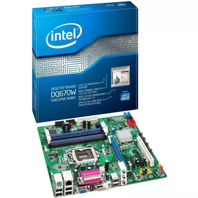Intel BOXDQ67OWB3 Desktop Motherboard - 1x Socket H2 LGA-1155 - Intel Q67 Express - 4x DDR3 - RAID - 1x PCIe x16 - Micro ATX
