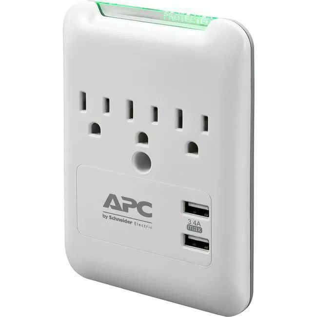 APC PE3WU3 SurgeArrest Essential 3-Outlet Surge Suppressor/Protector