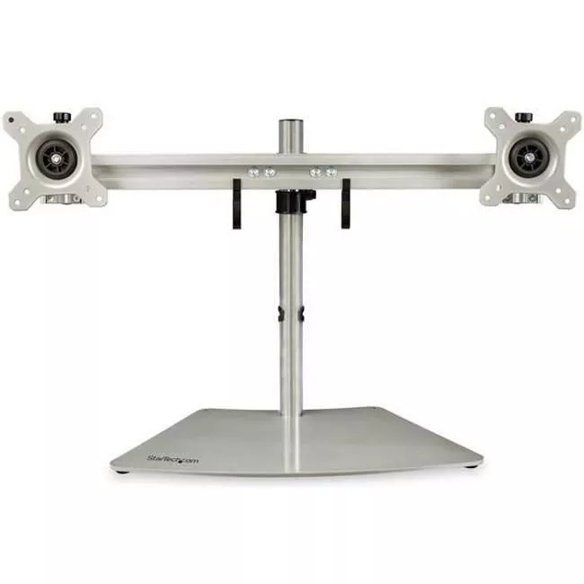 StarTech ARMDUOSS Dual Monitor Stand - Height Adjustable - Silver