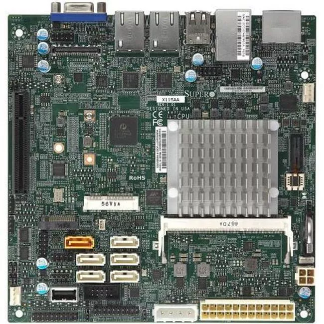 Supermicro MBD-X11SAA-O Server Motherboard - Socket BGA-1296 - Intel 1x DDR3 | DDR3L - RAID - 1x M.2 - Mini ITX