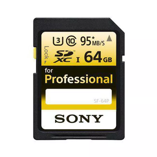 Sony SF-642P/T1 64 GB Professional SDXC Memory Card UHS-I Class 10