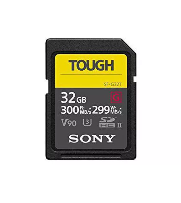 Sony SF-G32T/T1 32 GB SF-G Tough Series UHS-II SDHC Memory Card