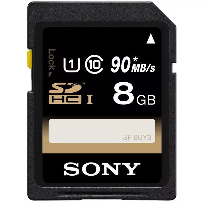 Sony SF-8UY3/TQ 8GB SF-UY3 Series UHS-I SDHC Memory Card