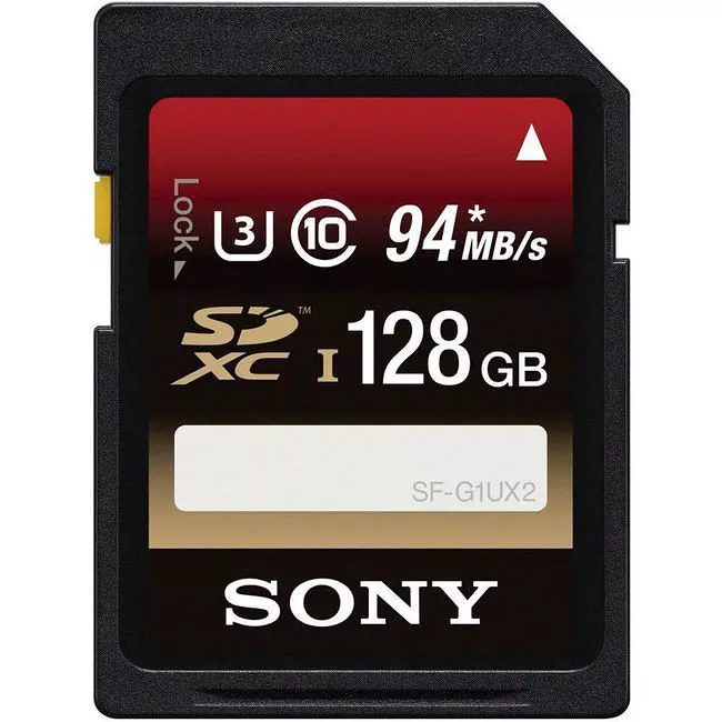 Sony SFG1UX2/TQ 128 GB High-Speed UHS-I SDXC U3 Memory Card (Class 10)
