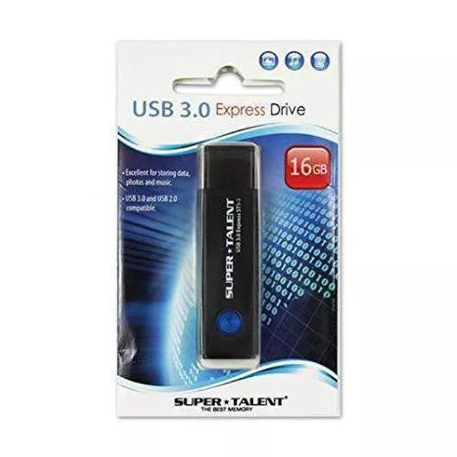 Super Talent ST3U16S12K 16 GB Express ST1-2 USB 3.0 Flash Drive
