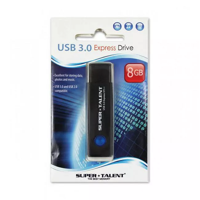 Super Talent ST3U8S12K 8 GB Express St1-2 USB 3.0 Flash Drive