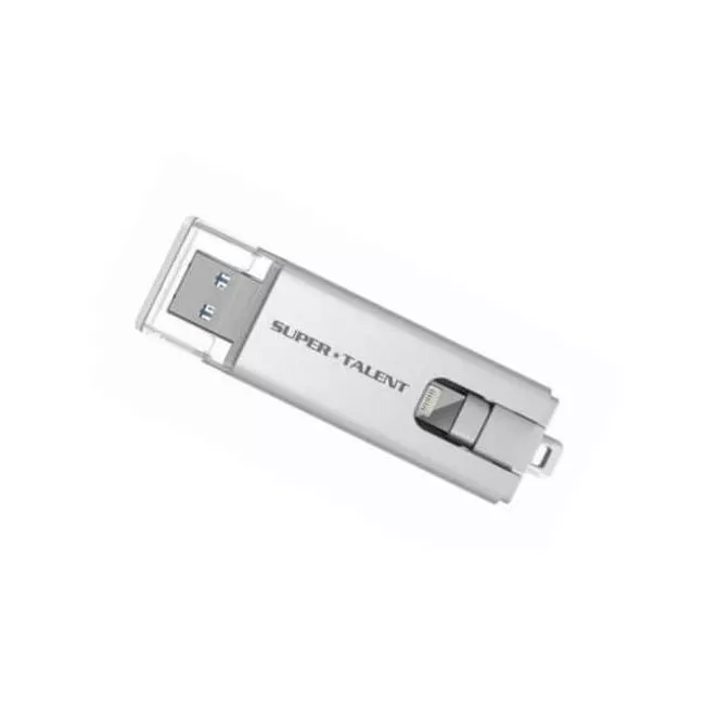 Super Talent STT064GBLT 64 GB Flash Drive For use with Lightning + USB 3.0