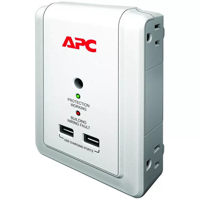 APC P4WUSB SurgeArrest Essential 4-Outlets Surge Suppressor