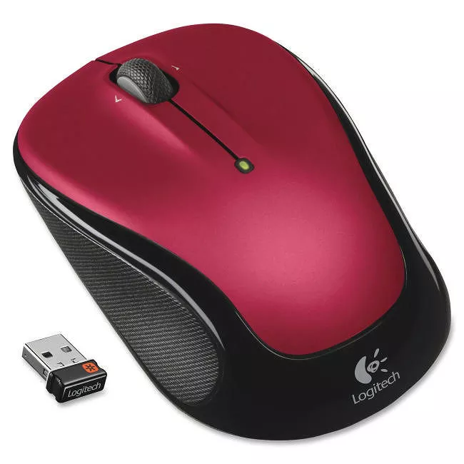 Logitech 910-002651 M325 Wireless Mouse, 2.4 GHz with USB Unifying Receiver, 1000 DPI Optical Tracking, 18-Month Life Battery, PC / Mac / Laptop / Chromebook (Red)