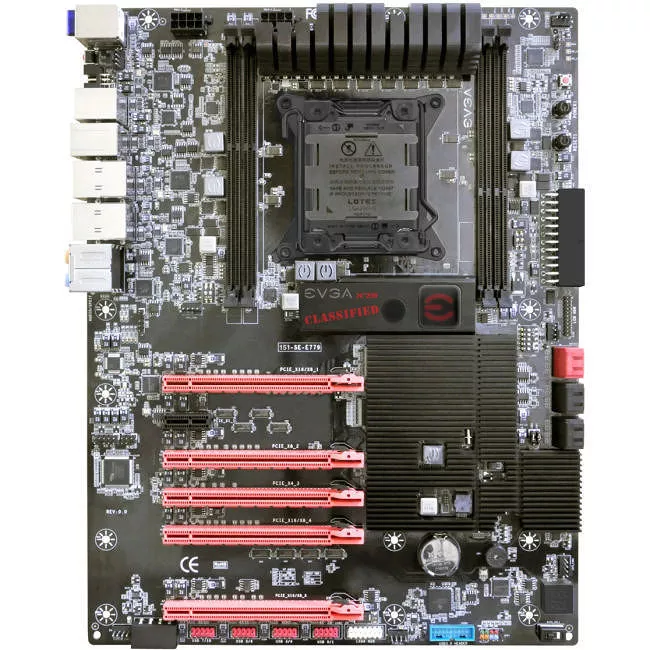 EVGA 151-SE-E779-KR Desktop Motherboard - 1x Socket R LGA-2011 - Intel X79 Express - 4x DDR3 - RAID - 5x PCIe x16 - 2x RJ-45 - XL-ATX