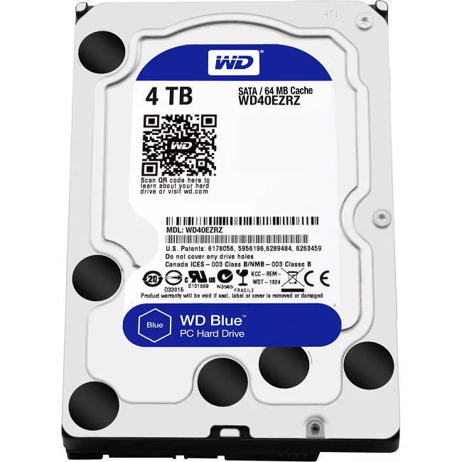 WD WD40EZRZ Blue Hard Drive - 4 TB - 64 MB - 3.5 - SATA - 5400