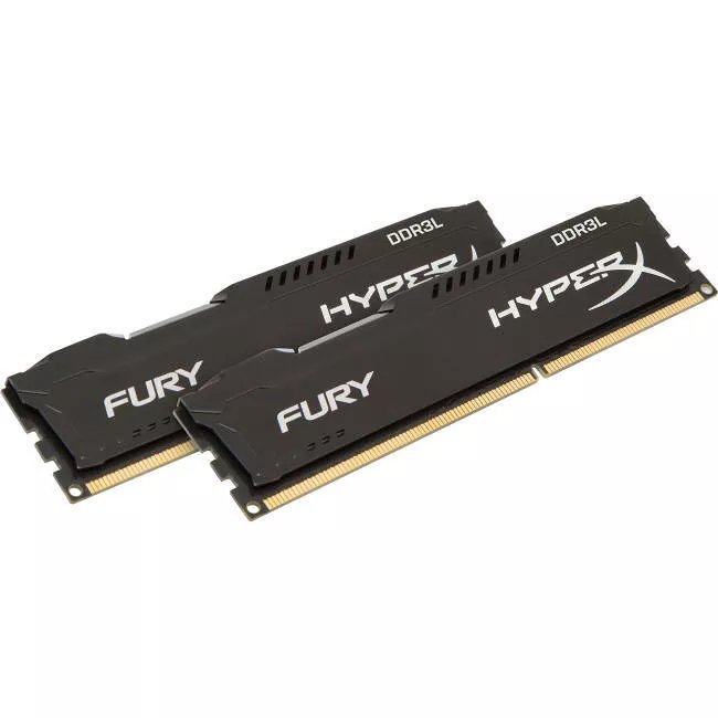 Kingston HX318LC11FBK2/16 HyperX Fury 16 GB Memory - DIMM - Unbuffered - Non-ECC - 1.35 V - 1866 MHz
