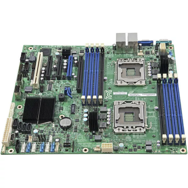 Intel DBS2400SC2 Server Motherboard - 2x Socket B2 LGA-1356 - Intel C600-A - 8x DDR3 - RAID - 1x PCIe x16 - 2x RJ-45 - SSI CEB