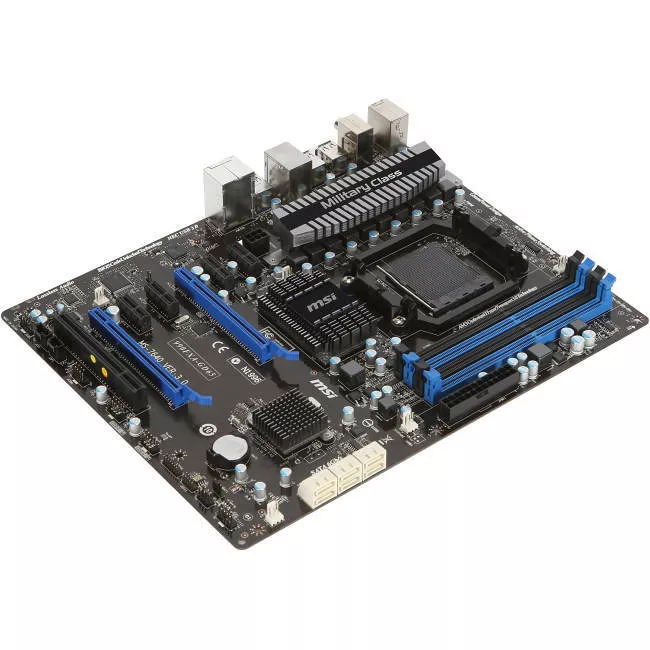 MSI 990FXA-GD65 V2 Desktop Motherboard - 1x Socket AM3+ - AMD 990FX - 4x DDR3 - RAID - 2x PCIe x16 - 1x RJ-45 - ATX