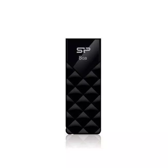 Silicon Power SP008GBUF2U03V1K 8 GB ULTIMA U03 USB 2.0 Flash Drive - Black
