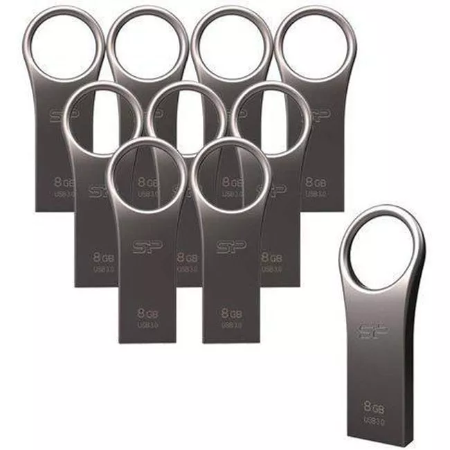 Silicon Power SP008G3J80V1TIO 10-Pack 8 GB Jewel J80 USB Flash Drive