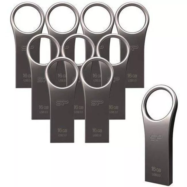 Silicon Power SP016G3J80V1TIO 10-Pack 16 GB Jewel J80 USB Flash Drive