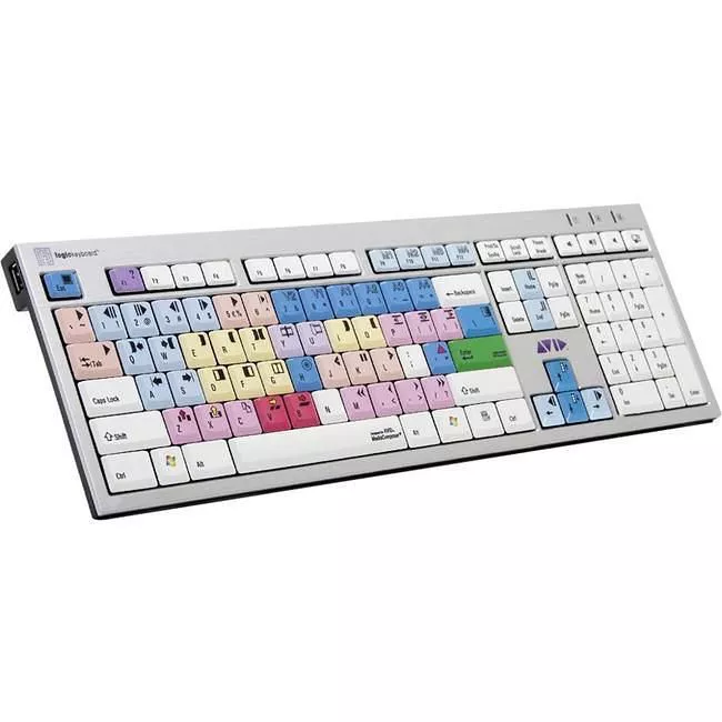 Logickeyboard LKBU-MCOM4-AJPU-US Avid Media Composer PC Slim Line US Keyboard