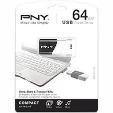 PNY P-FD64GATT03-GE 64 GB Attache USB 2.0 Flash Drive
