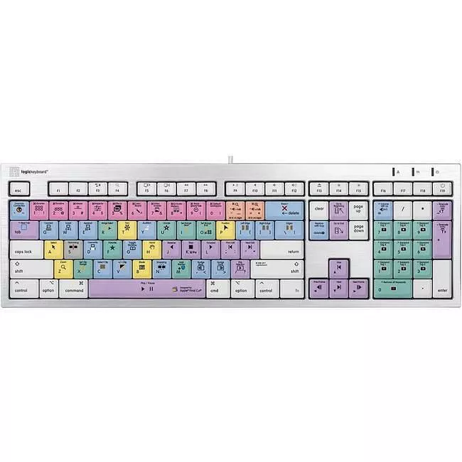 Logickeyboard LKBU-FCPX10-CWMU-US Apple Final Cut Pro X ALBA Mac Pro US Keyboard