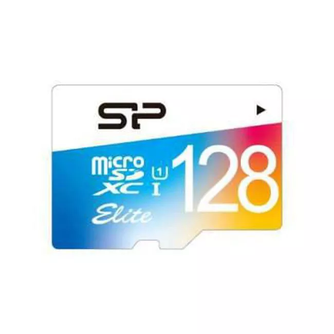 Silicon Power SP128GBSTXBU1V20 128 GB Elite microSDXC Class 10 UHS-1 w/ Adapter