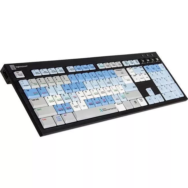 Logickeyboard LKBU-SMOKE-BJPU-US Autodesk Smoke Linux PC Nero Line US Keyboard