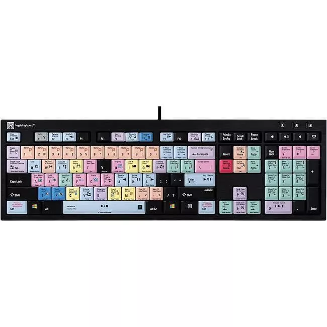 Logickeyboard LKBU-VEGAS-BJPU-US Vegas Pro PC Nero Line US Keyboard