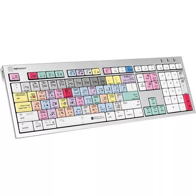 Logickeyboard LKBU-PHOTOCC-CWMU-US Adobe PhotoShop CC ALBA Mac Pro US Keyboard