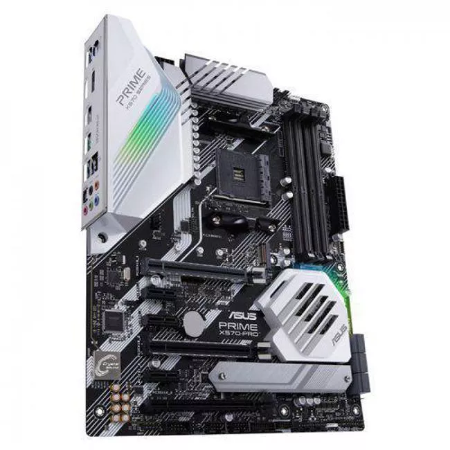 ASUS PRIME X570-PRO Desktop Motherboard - 1x Socket AM4 - AMD X570 - 4x DDR4 - RAID - 2x M.2 - 3x PCIe x16 - ATX