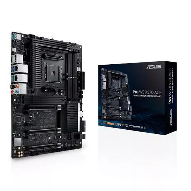 ASUS PRO WS X570-ACE Workstation Motherboard - Socket AM4 - AMD X570 - ATX