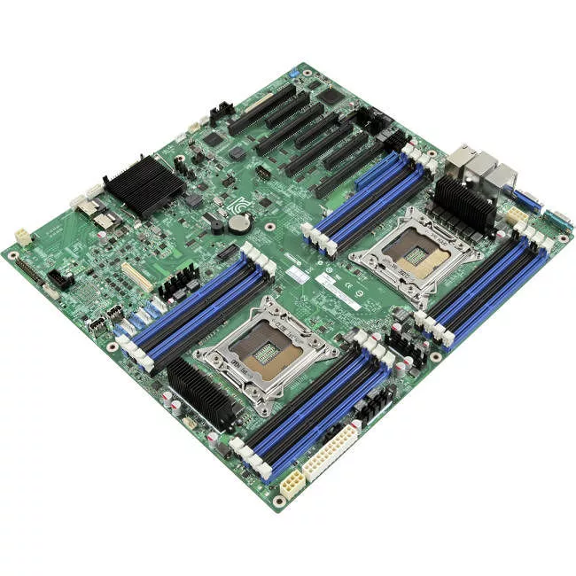 Intel S2600IP4 Server Motherboard - 2x Socket R LGA-2011 - Intel C600-A - 16x DDR3 - RAID - 1x PCIe x16 - 4x RJ-45