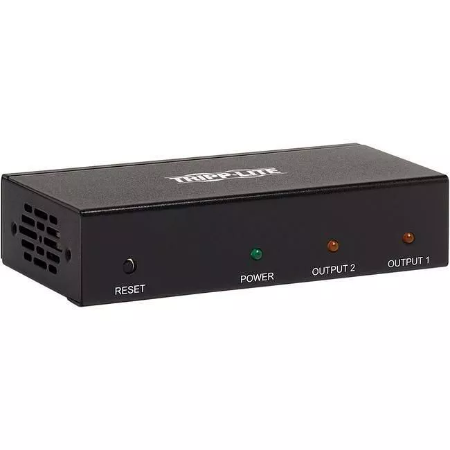 Tripp Lite B118-002-HDR 2-Port HDMI Splitter - 4K @ 60 Hz 4:4:4 Multi-Resolution Support HDR HDCP 2.2 TAA