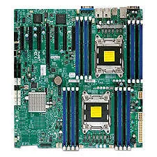 Supermicro MBD-X9DRH-ITF-O-EW4 Server Motherboard - 2x Socket R LGA-2011 - Intel C602 - 16x DDR3 - RAID - 1x PCIe x16 - 3x RJ-45 - EATX