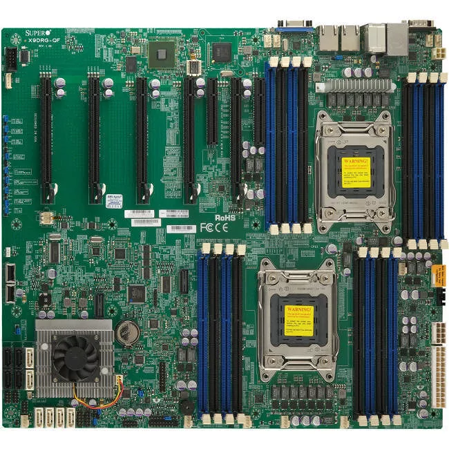 Supermicro MBD-X9DRG-QF-B Server Motherboard - 2x Socket R LGA-2011 - Intel C602 - 16x DDR3 - RAID - 5x PCIe x16 - 3x RJ-45 - Proprietary Form Factor