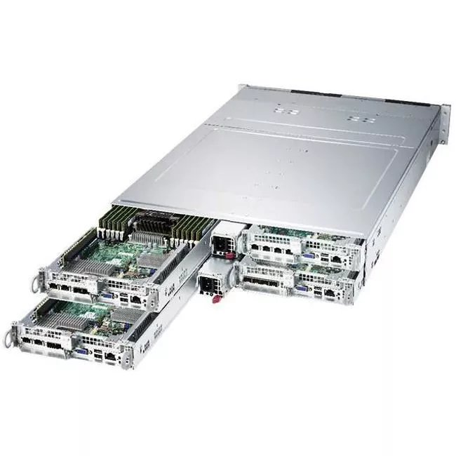 Supermicro SYS-6029BT-HNC0R 2U Rack Barebone - Intel C621 Chipset - 4 Nodes - 2x Socket P LGA-3647