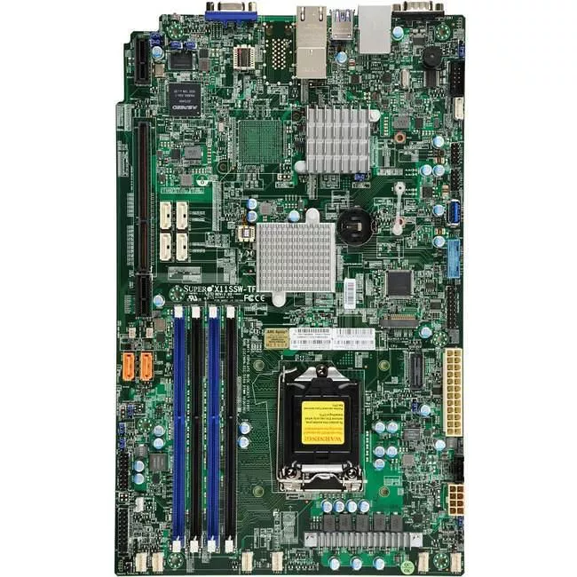 Supermicro MBD-X11SSW-TF-B Server Motherboard - 1x Socket H4 LGA-1151 - Intel C236 - 4x DDR4 - RAID - 1x M.2 - 1x PCIe x16 - Proprietary Form Factor