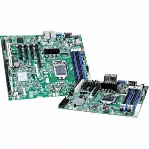 Intel BBS1200BTLR Server Motherboard - 1x Socket H2 LGA-1155 - Intel C204 - 4x DDR3 - RAID - 2x RJ-45 - ATX