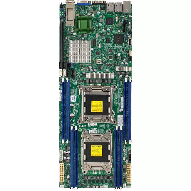 Supermicro MBD-X9DRT-F-B Server Motherboard - 2x Socket R LGA-2011 - Intel C602-J - 8x DDR3 - RAID - 1x PCIe x16 - 3x RJ-45 - Proprietary Form Factor