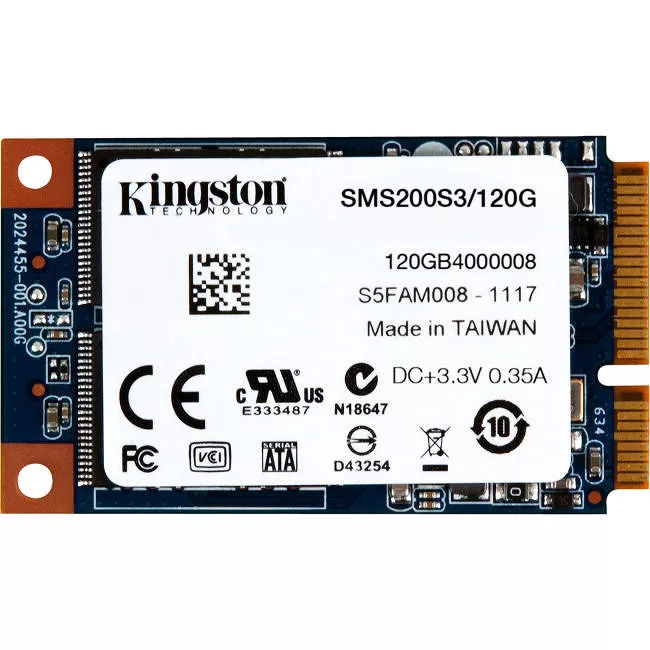 Kingston SMS200S3/120G SSDNow SSD - 120 GB - Internal - mini-SATA - SATA