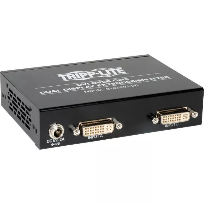 Tripp Lite B140-002-DD TRIPP LITE   2-PORT DVI OVER CAT5/6 SPLITTER/EXTENDER, BOX-STYLE TRAN